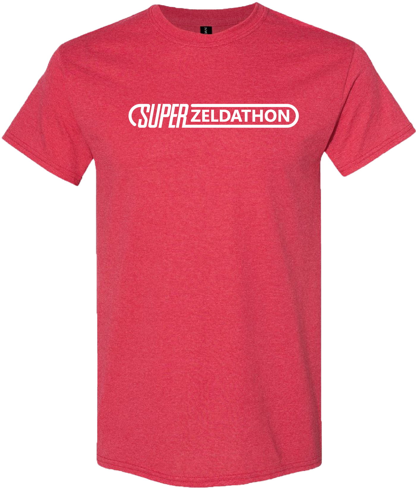 Heather Red T-Shirt with Super Zeldathon Logo